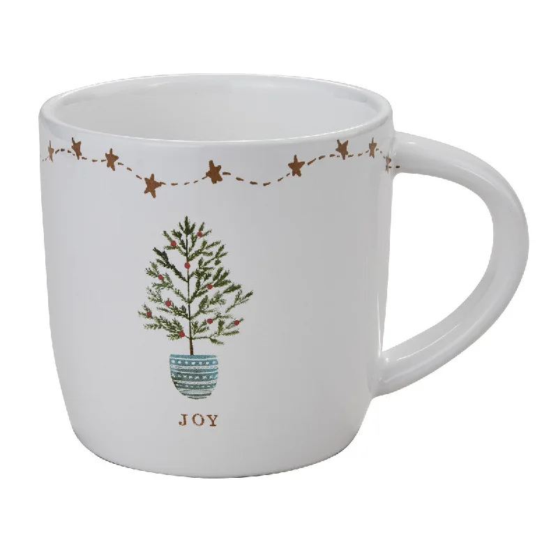 Rustic Christmas Joy Mugs - Set of 4 Park Designs