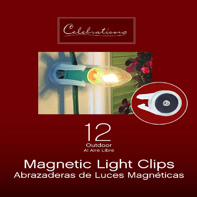 Set of 12 Magnetic Light Clips