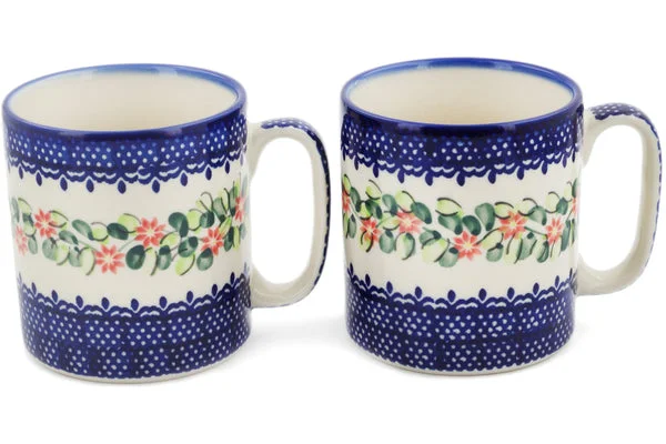 Set of 2 Mugs - Elegant Garland