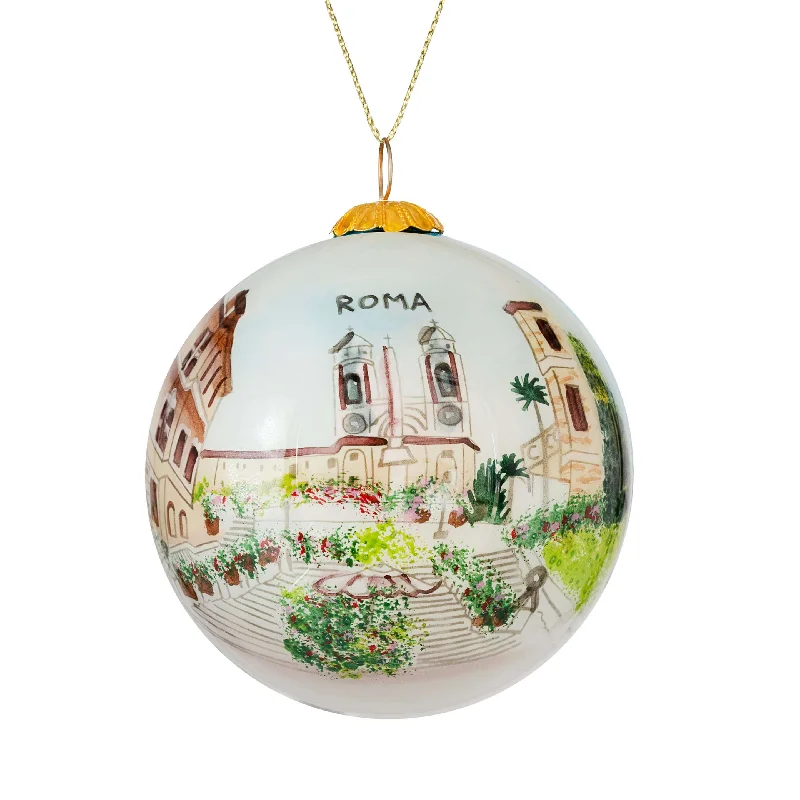 SPANISH STEPS - CHRISTMAS BAUBLE - GLASS