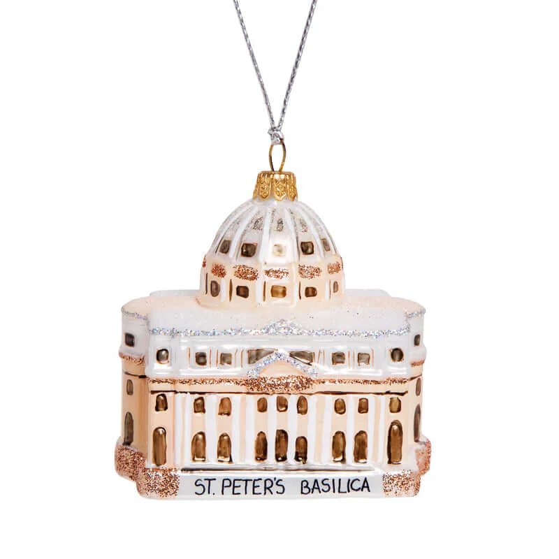 ST PETER'S BASILICA - CHRISTMAS BAUBLE - GLASS