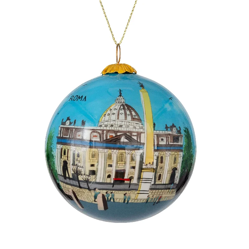 SAINT PETER'S SQUARE - CHRISTMAS BAUBLE - GLASS