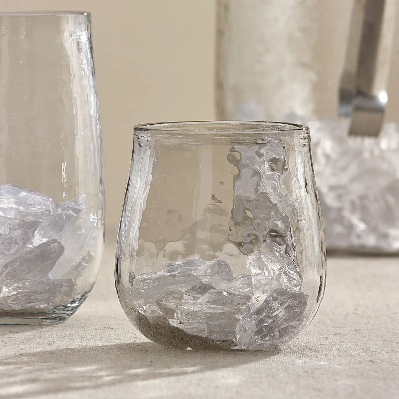 Textured Short Beverage Glass Set of 4 Park Designs