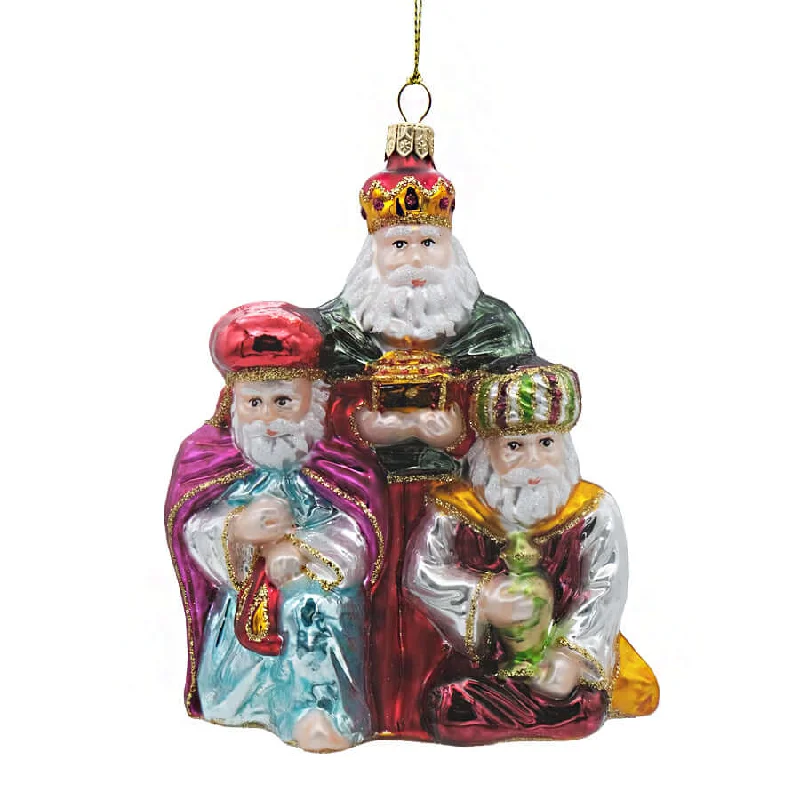 THREE WISE MEN - CHRISTMAS TREE DECORATION - GLASS