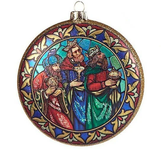 THREE WISE MEN - CHRISTMAS TREE DECORATION - GLASS