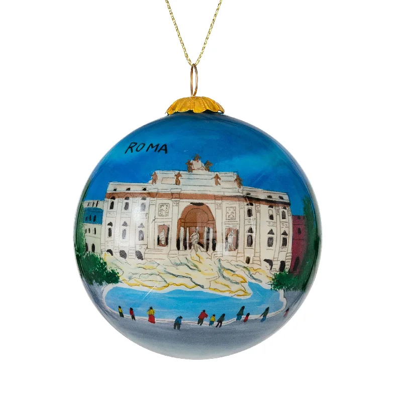 TREVI FOUNTAIN -  CHRISTMAS BAUBLE - GLASS