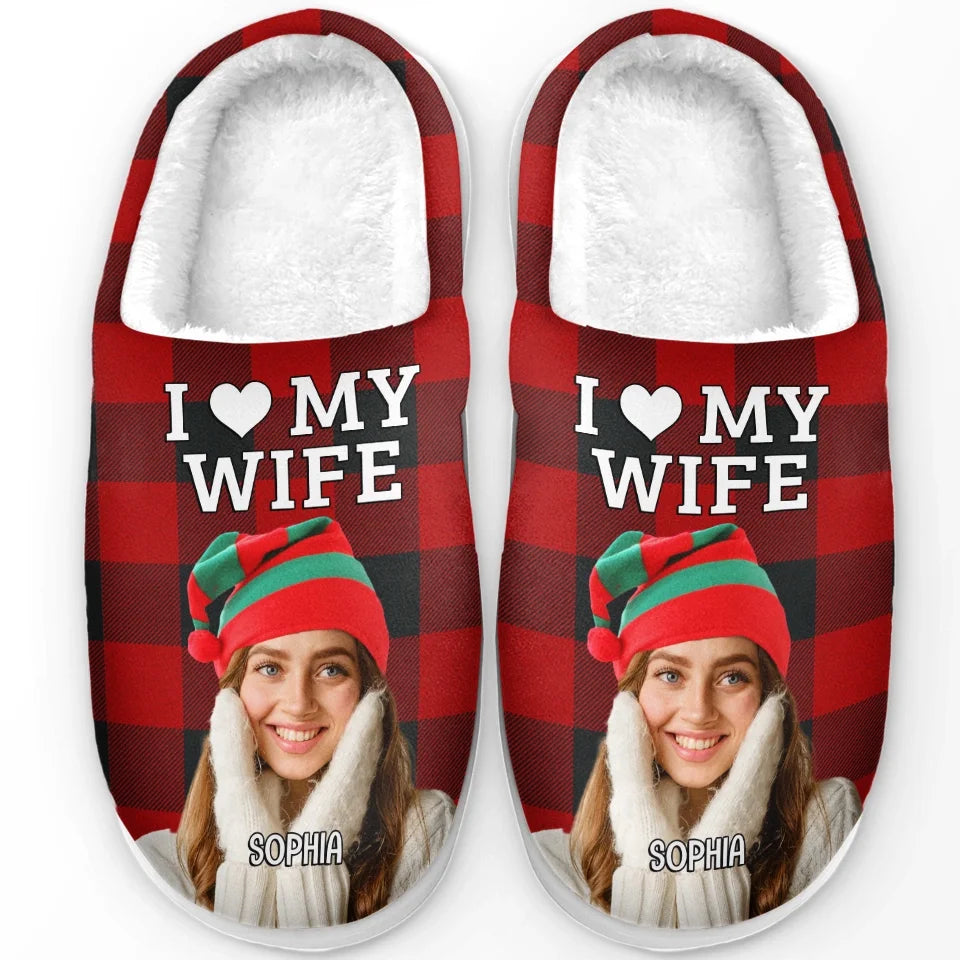 Custom Photo A Sweet Reminder Of Your Bond Every Time You Slip Them On - Couple Personalized Custom Fluffy Slippers - Christmas Gift For Husband Wife, Anniversary