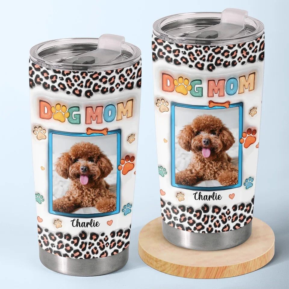 Custom Photo Furry Faces Make Every Moment More Joyful - Dog & Cat Personalized Custom 3D Inflated Effect Printed Tumbler - Christmas Gift For Pet Owners, Pet Lovers