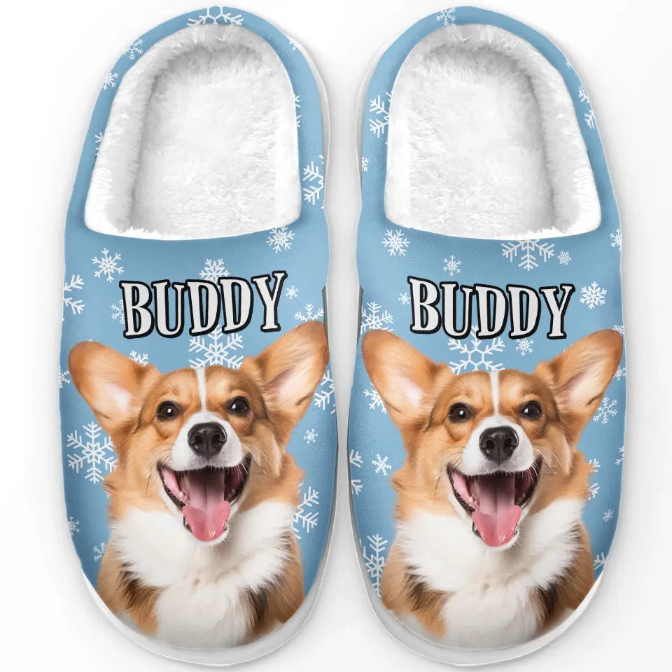 Custom Photo Merry Catmas, My Furry Friend - Dog & Cat Personalized Custom Fluffy Slippers - Christmas Gift For Pet Owners, Pet Lovers