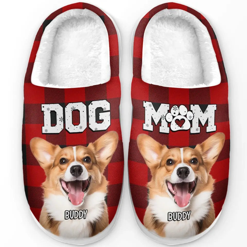 Custom Photo Paws And Relax This Holiday Season With Warm Fluffy Feet - Dog & Cat Personalized Custom Fluffy Slippers - Christmas Gift For Pet Owners, Pet Lovers