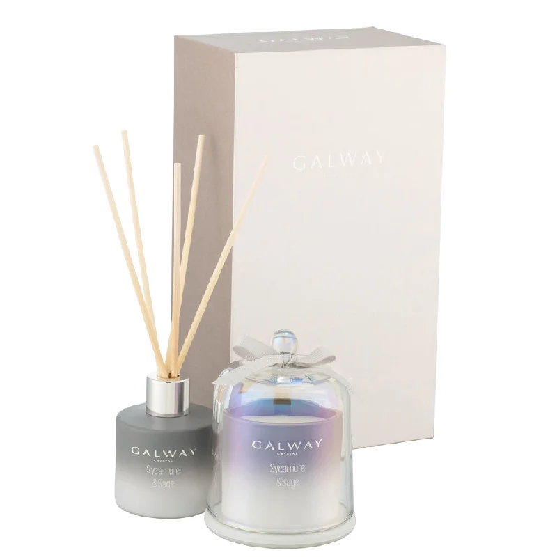 Galway Crystal Sycamore & Sage Gift Set