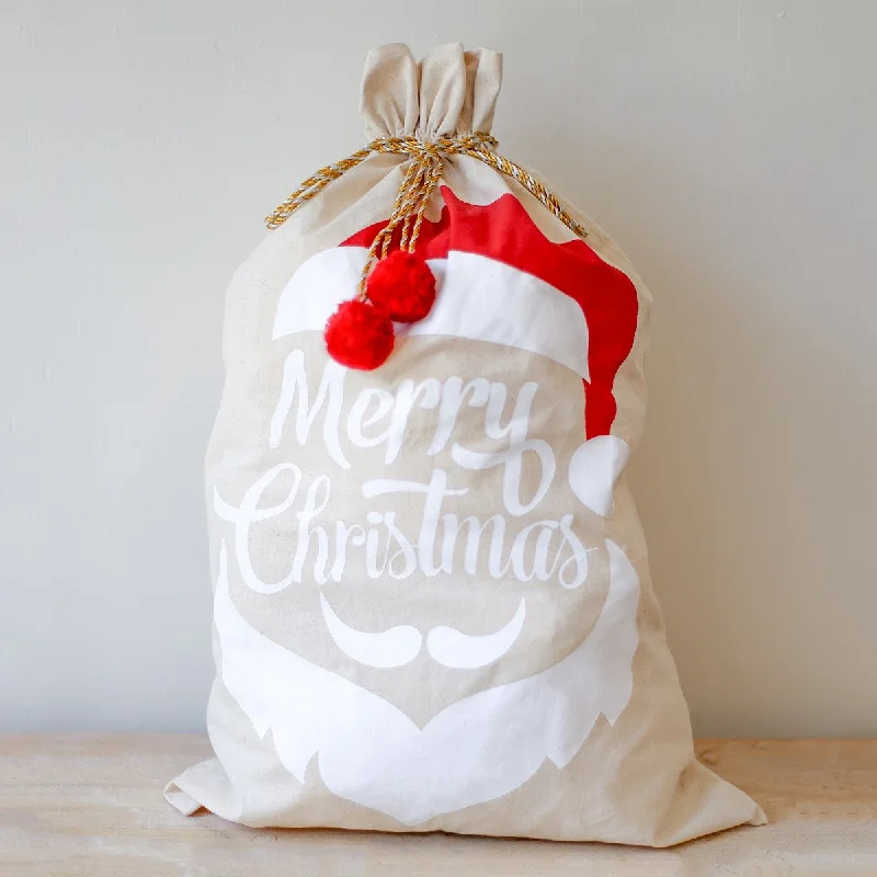 Santa Canvas Gift Sack