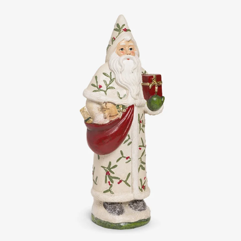 Santa Statue Holding Gift Bag