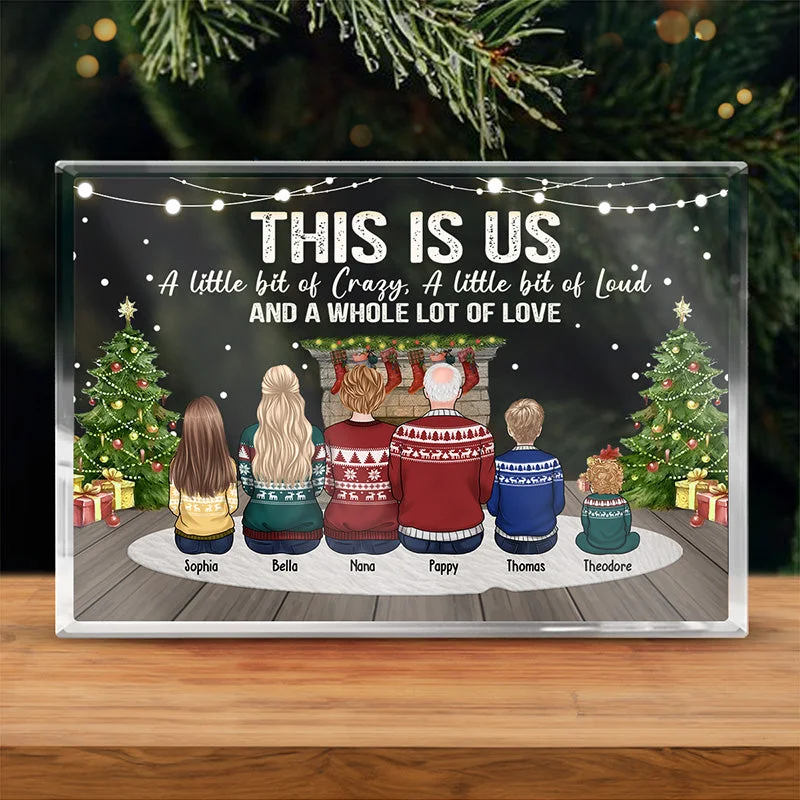 The Greatest Gift Our Parents Gave Us - Family Personalized Custom Rectangle Shaped Acrylic Plaque - Christmas Gift For Family Members