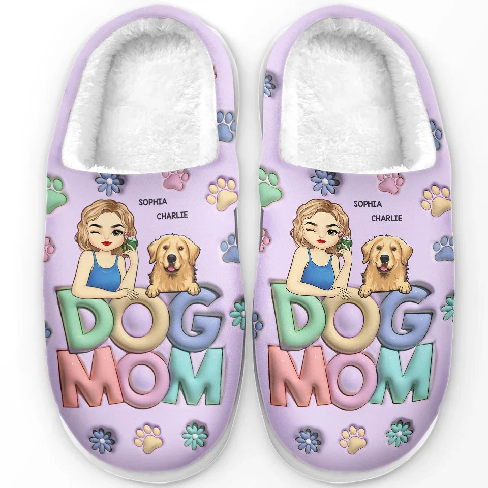 Warm Feet And Happy Pets Make The Best Combo - Dog & Cat Personalized Custom Fluffy Slippers - Christmas Gift For Pet Owners, Pet Lovers